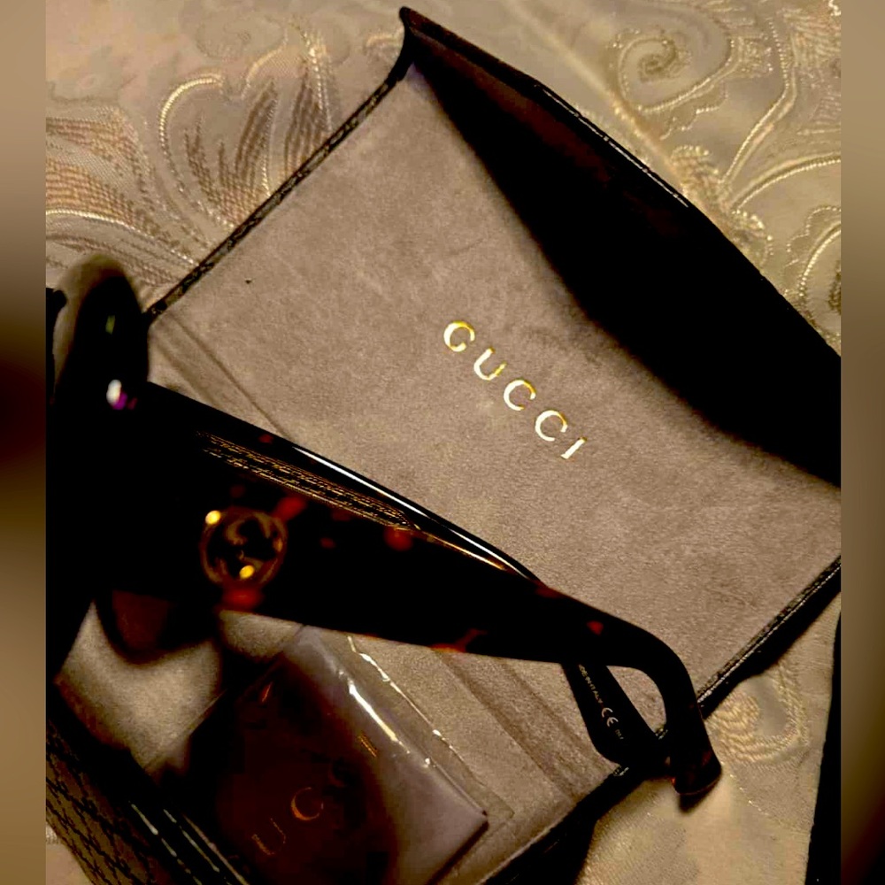 Gucci Brown Tortoiseshell Sunglasses